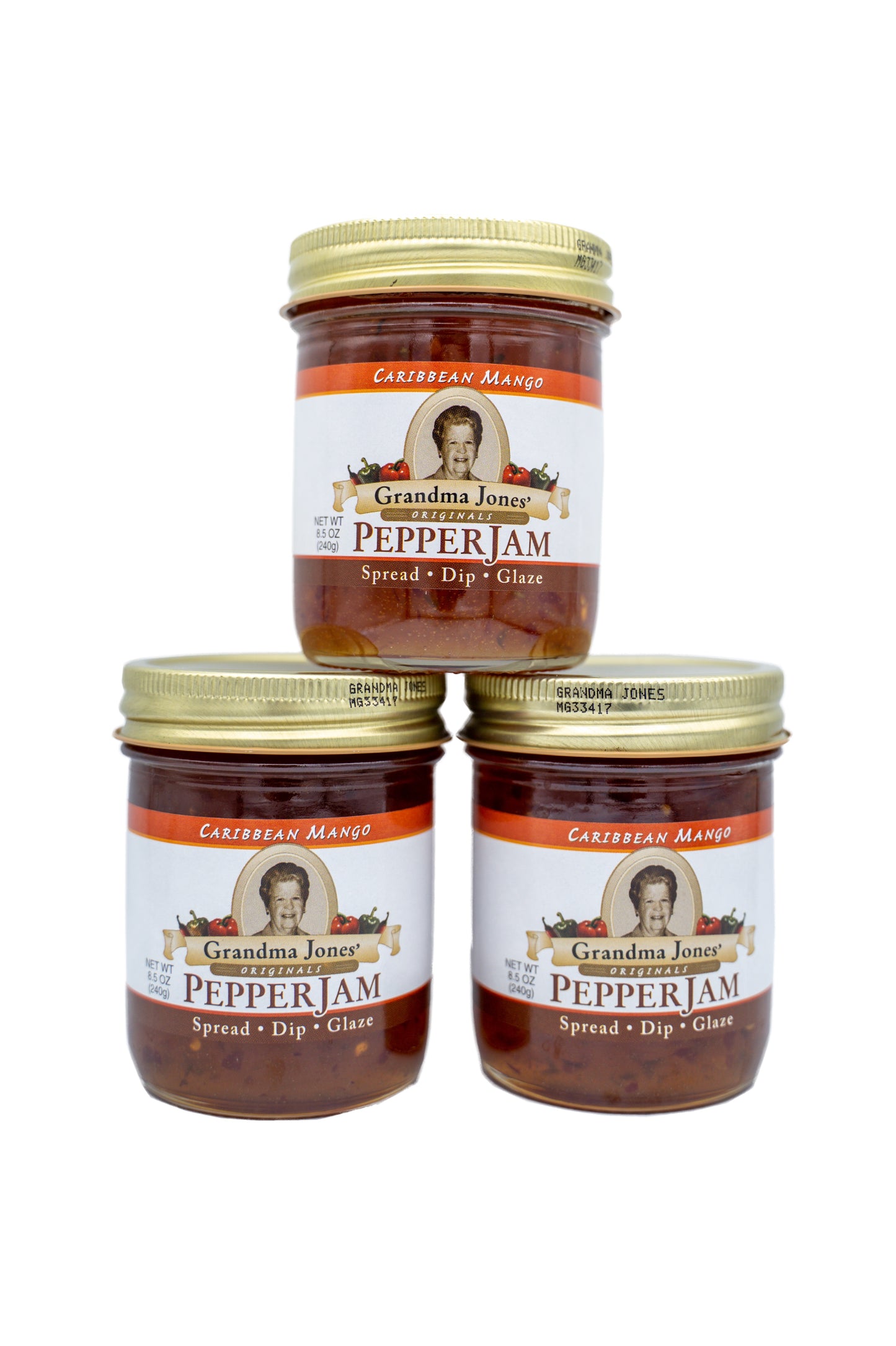 Caribbean Mango Pepper Jelly Three Pack (8 oz jars) - Free Shipping!