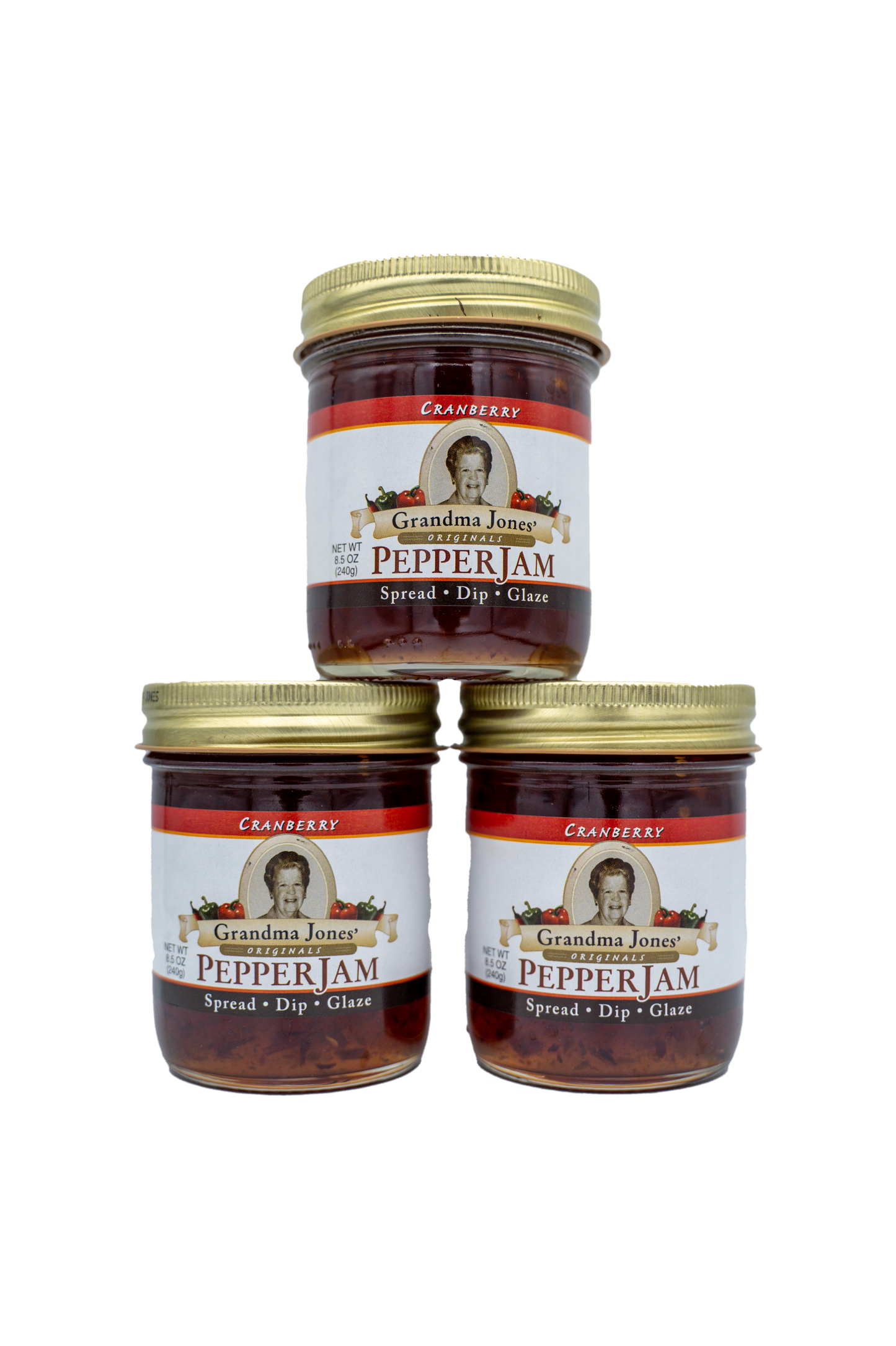 Cranberry Pepper Jelly Three Pack (8 oz jars)