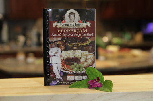 Grandma Jones' Pepper Jam Spread, Dip, and Glaze Celebrity Cookbook pepper-jam
