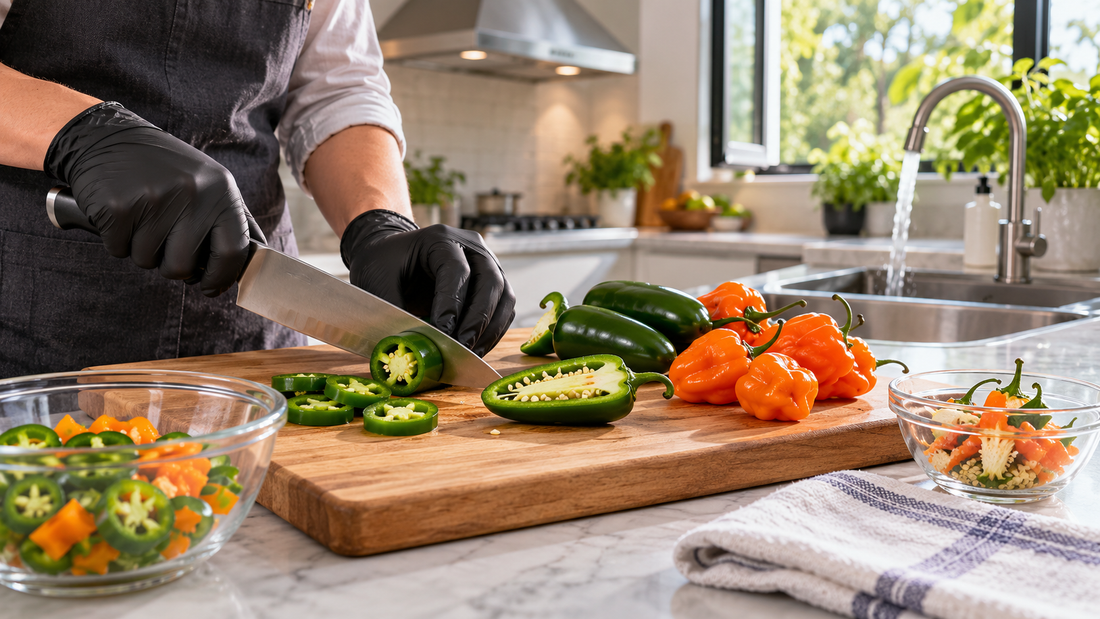 How to Handle Hot Peppers Safely in the Kitchen