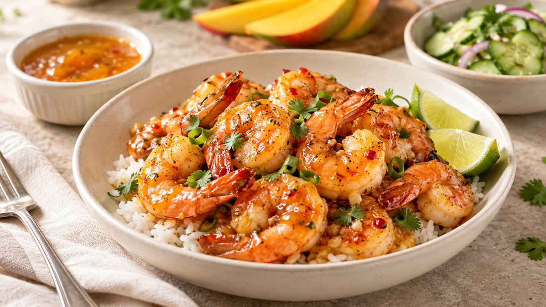 Mango Pepper Jelly Shrimp
