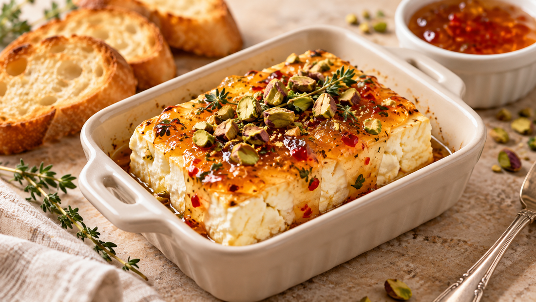 Pepper Jelly Baked Feta