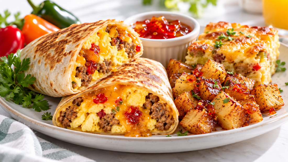 3 Pepper Jelly Breakfast Recipes: Burritos, Potatoes & Casserole
