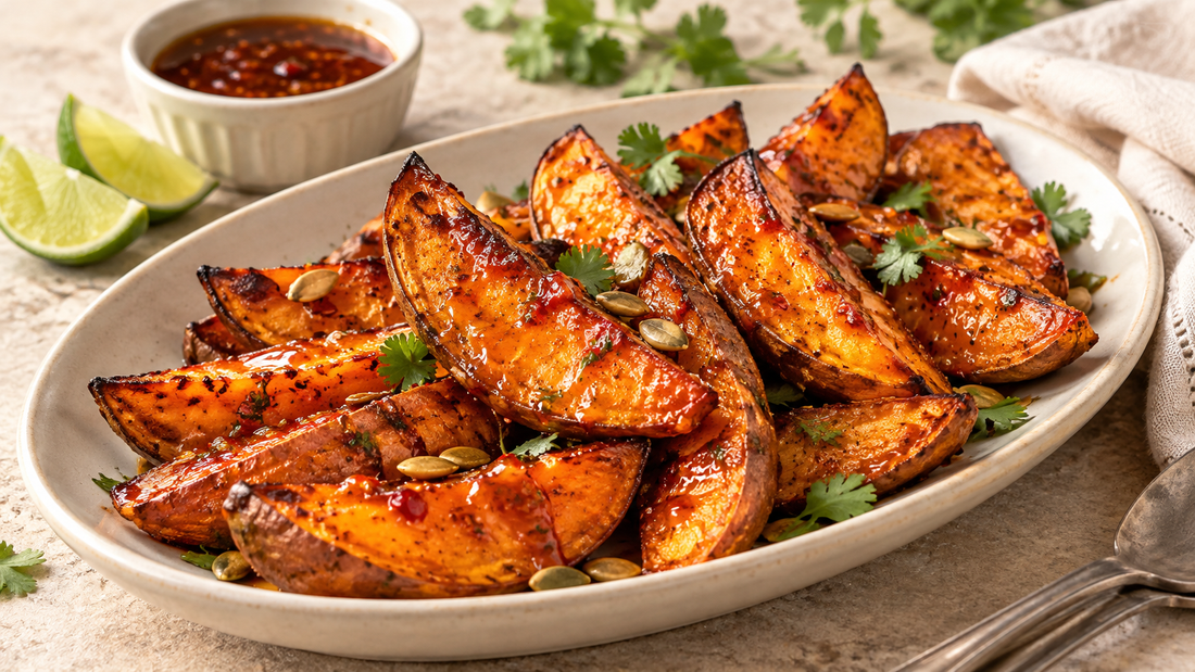 Pepper Jelly Glazed Sweet Potatoes