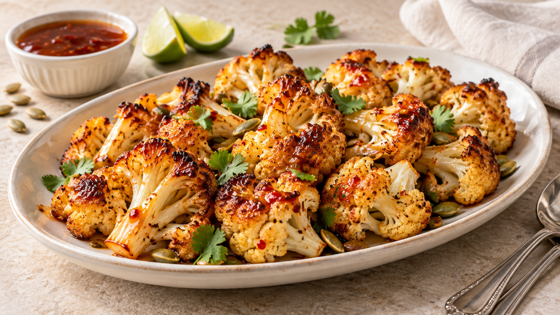 Pepper Jelly Roasted Cauliflower