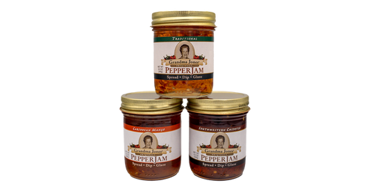 "Great on Fish" Pepper Jelly Three Pack (8 oz jars) - Free Shipping!