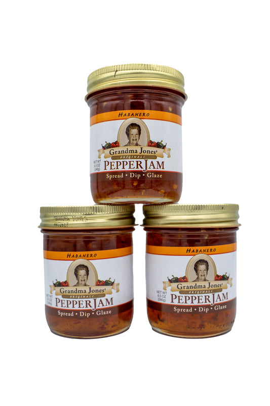 Habanero Pepper Jelly Three Pack (8 oz jars)
