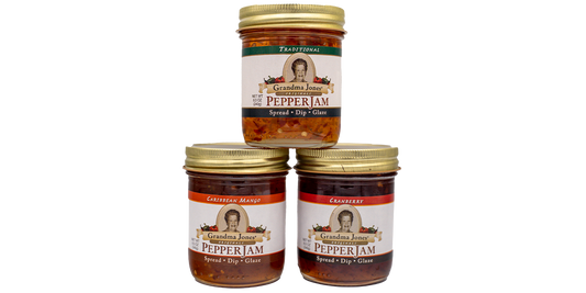"Not Too Spicy" Pepper Jelly Three Pack (8 oz jars) - Free Shipping!
